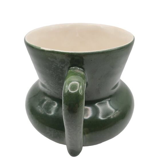 Red Wing Pottery Sugar Bowl Lid Normandy Pattern Forest Green MCM Vintage Dish - Picture 7 of 9